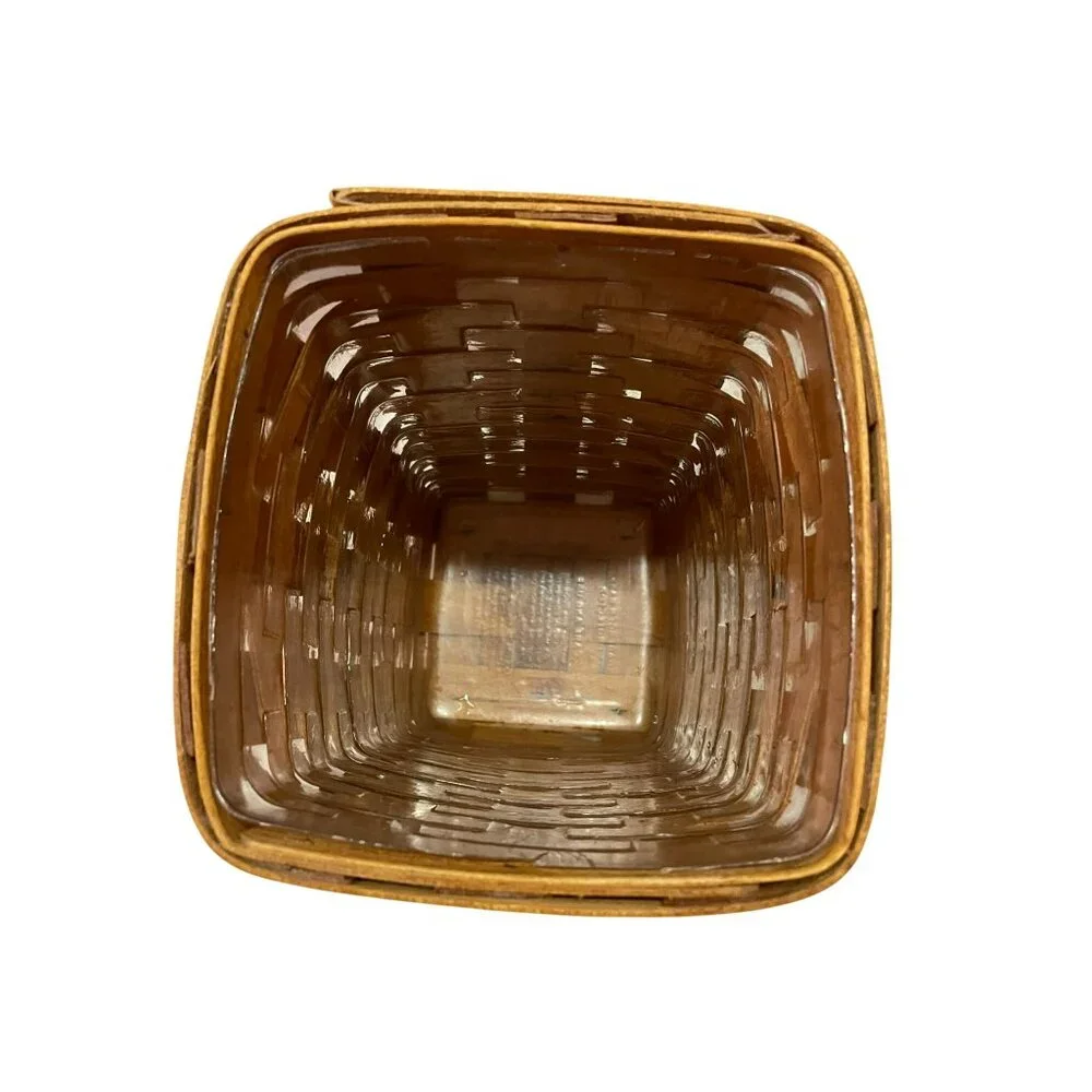 Vintage 1993 Longaberger Basket Used Plastic Protector